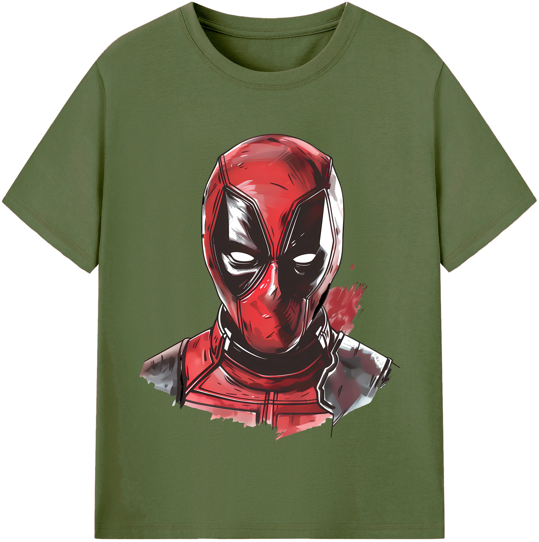 （画像用） Deadpool デッドプール 綿100％半袖Tシャツ（フロントプリント）
